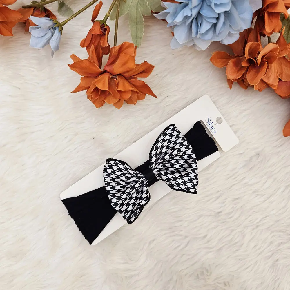 Pretty Cotton Stylish Hair Bow Headband (2)
