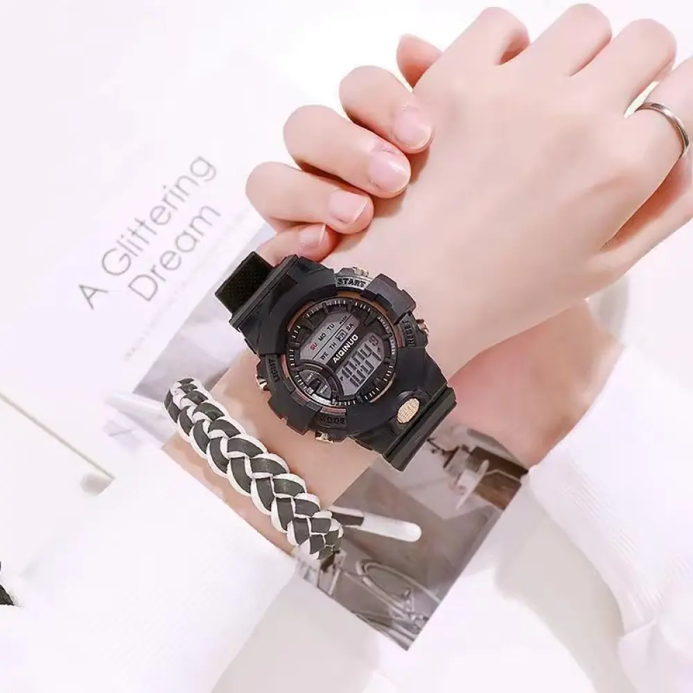 Silicone Band Children Waterproof Girls Boys Digital Watch