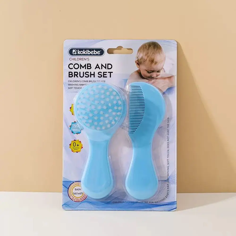 Soft Nylon Hair Brush and Bath Brush Set 4