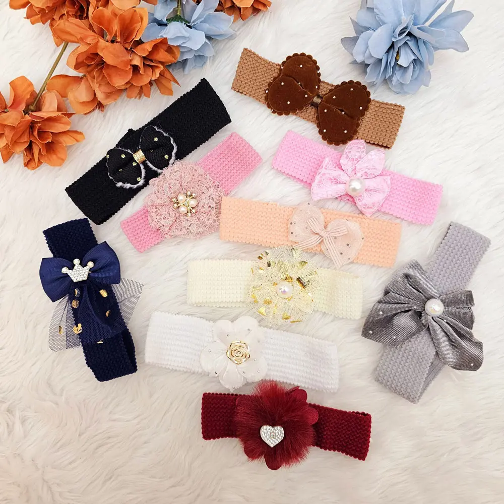 Soft Stretchable Headband Colorful Hair Accessory (pack of 10) (2)