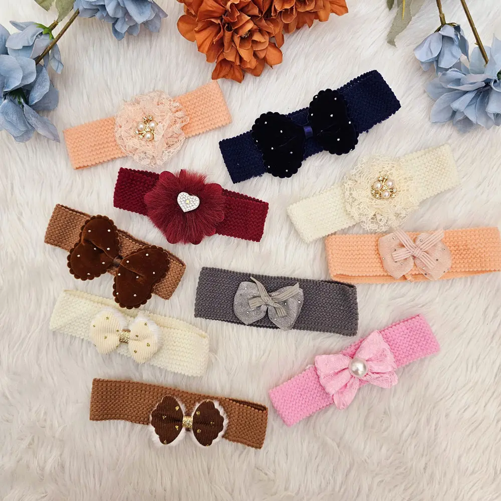Soft Stretchable Headband Colorful Hair Accessory (pack of 10)