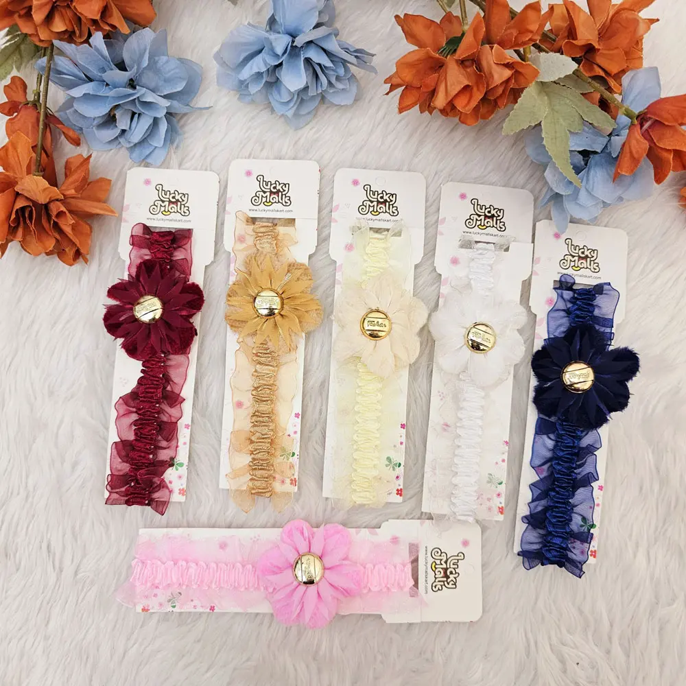 Stretchable And Multicolor Headband (pack of 6)