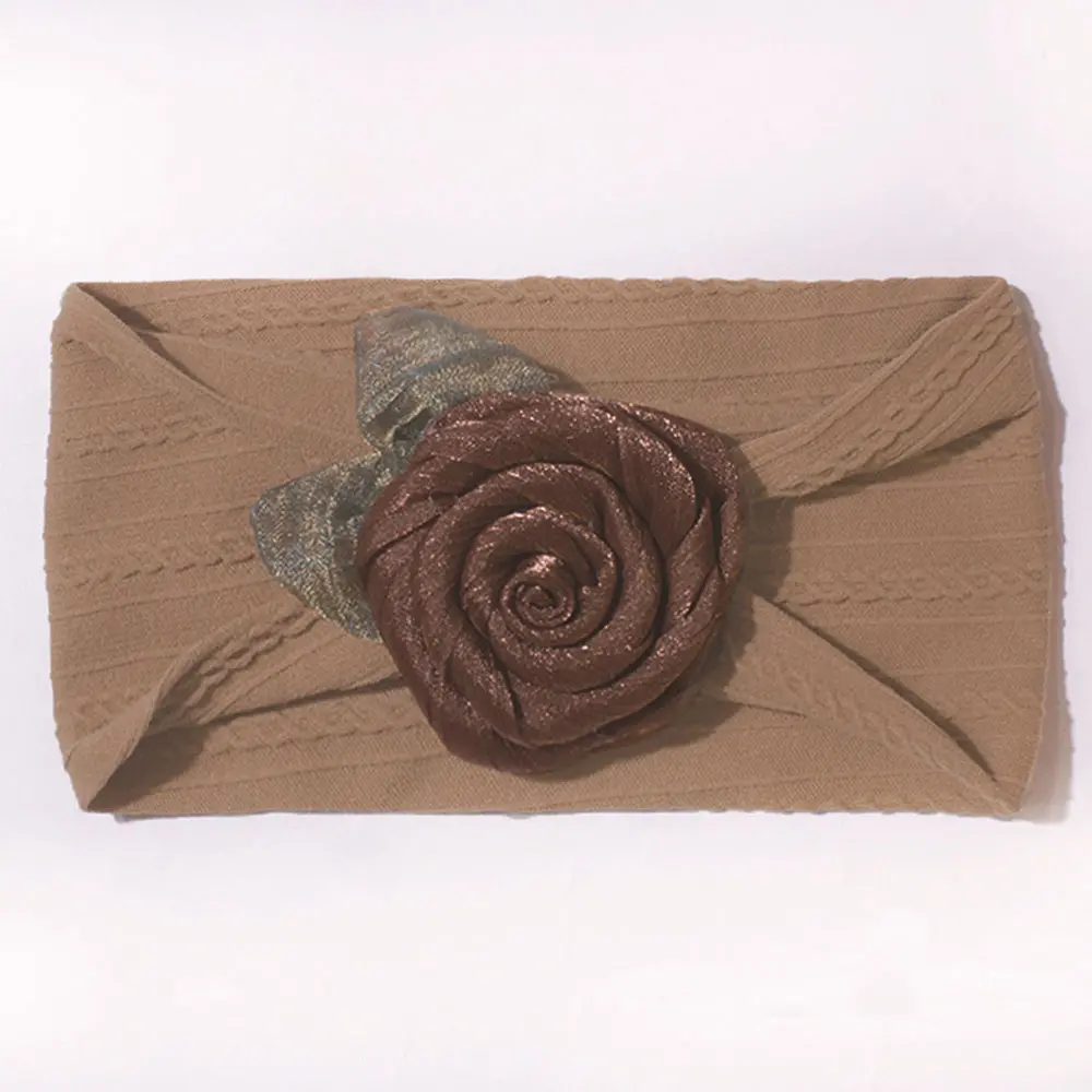 Stretchy Headband With A large Flower Embellishment (4)