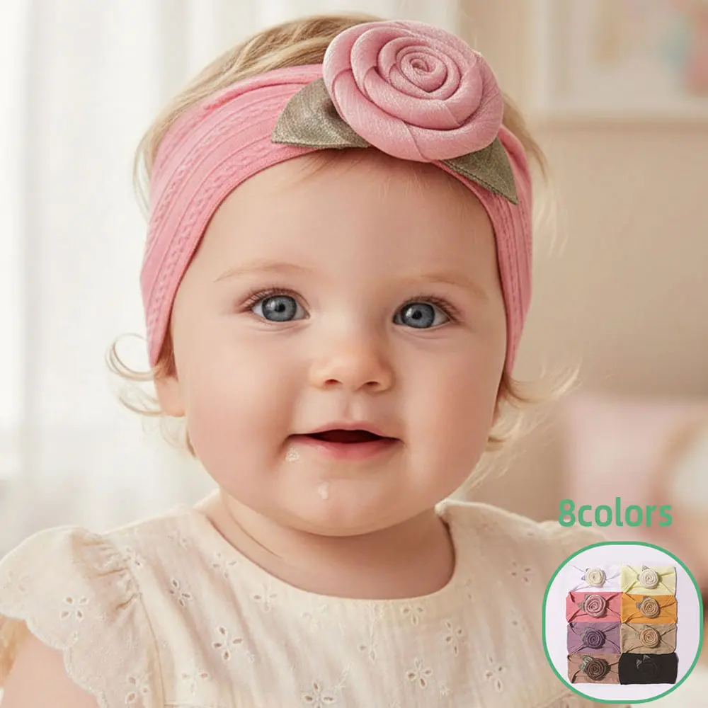 Stretchy Headband With A large Flower Embellishment