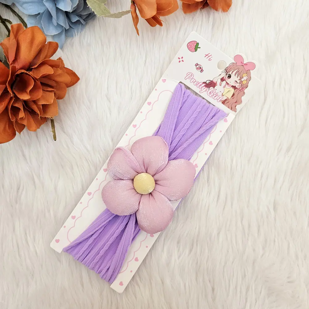 Super Stretchy Nylon Hairbands For Newborn Infant Toddler Baby Girls (2)