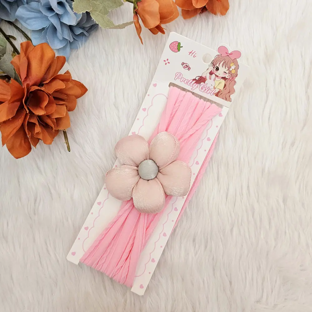 Super Stretchy Nylon Hairbands For Newborn Infant Toddler Baby Girls (3)