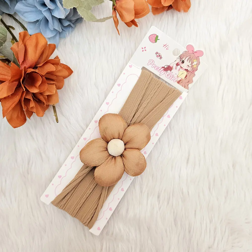 Super Stretchy Nylon Hairbands For Newborn Infant Toddler Baby Girls (5)