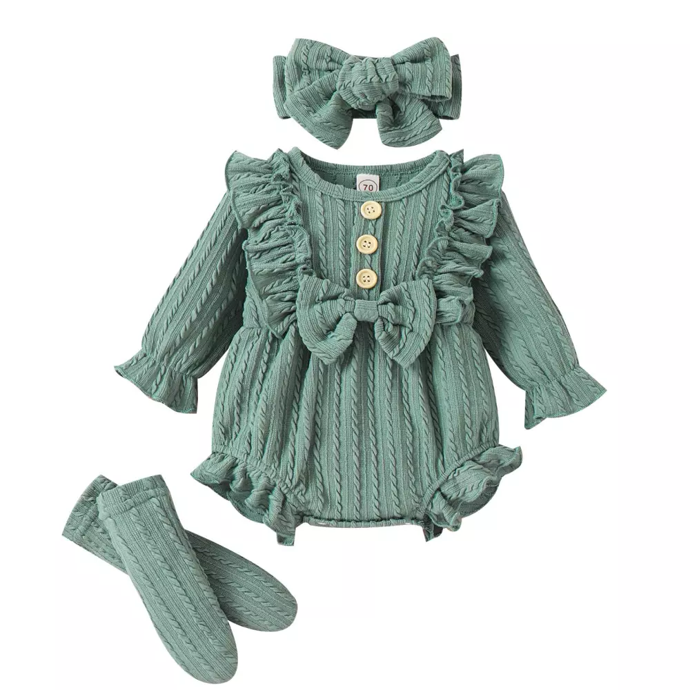 Toddler Baby Girl Ruffled Sleeveless Romper Casual1