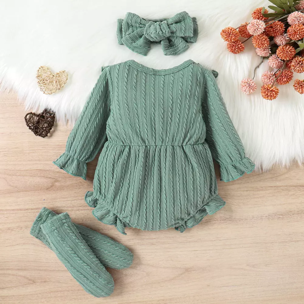 Toddler Baby Girl Ruffled Sleeveless Romper Casual2