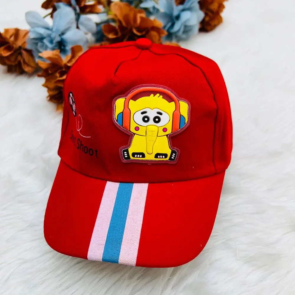kids cotton blend baseball cap a cartoon elephant patch 5