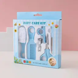 6 Sets of Baby Grooming Kit Nail Scissors Hair Brush Set 2