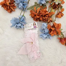 Baby Girl Butterfly Bow With Pearl Hanging  (6)