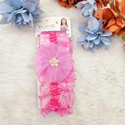 Baby Girl Colorful Headband With White Pearl Centre (3)