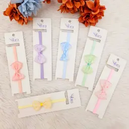 Baby Girl Printed Colorful Bow Headband Fie babies (7)