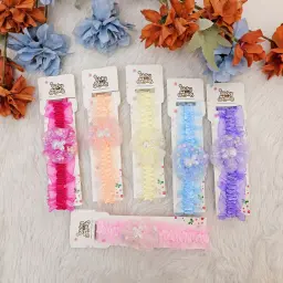 Baby Girl Rabbit Bow Multicolor Headband (pack of 6)