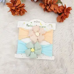 Baby Girl Stretchable With Flower Centre Headband (2)