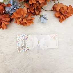 Butterfly Headband with White Stone Center (2)