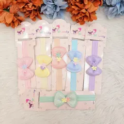 Cute Stylish Baby Girl Headband In Pastel Color(Pack of 6) (4)