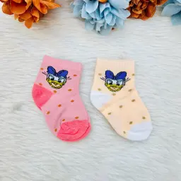 Kids Cartoon Printed Ankle Length Socks pack of 2 5