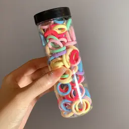 Multicolor Ponytail Hair Band For Girls (1 BOTTLE)
