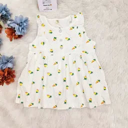 Newborn Baby Comfortable Cotton blend Sleeveless Frock