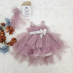 Newborn Baby Party Wear Fit And Flare Dress