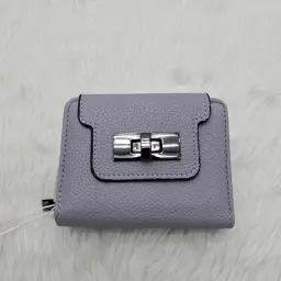 PU Leather Wallet Women Short Folding Change Storage Purse 3