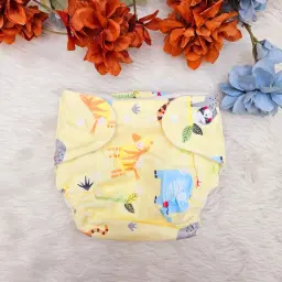 Reusable Cotton Cloth Diapers with Comes with Quick Dry Pads Side 3