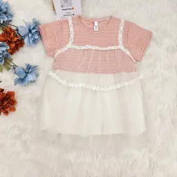 Short Sleeve Aline Frock For Baby Girl (2)