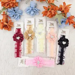 Stretchable And Stylish Multicolor Headband (pack of 6)