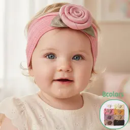 Stretchy Headband With A large Flower Embellishment