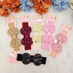 Stylish And Glitter Multicolor Headband For Baby Girl(Pack of 6) (4)